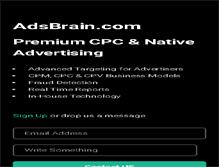 Tablet Screenshot of adsbrain.com